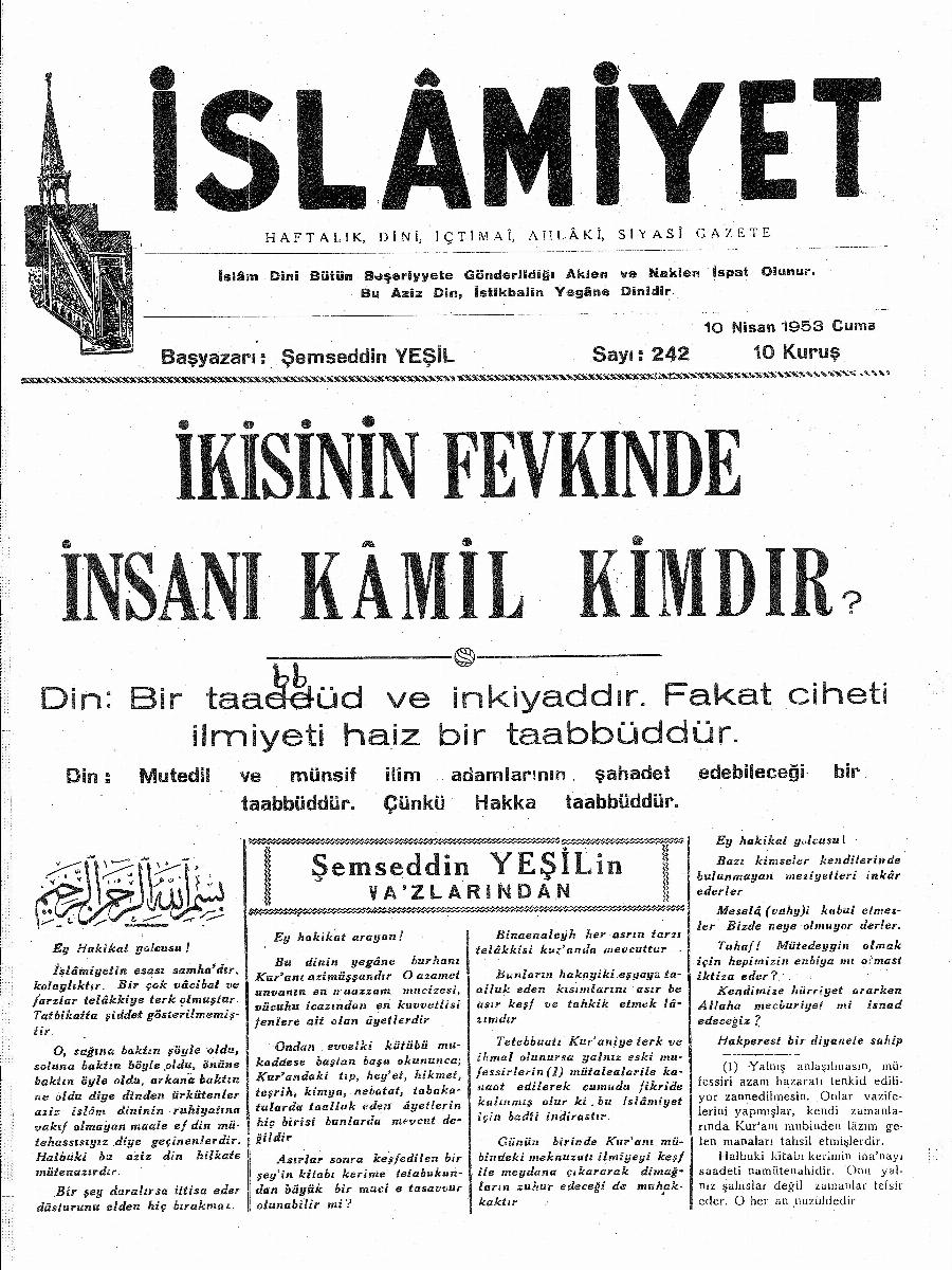 5. Cilt 242. Sayı Kapağı