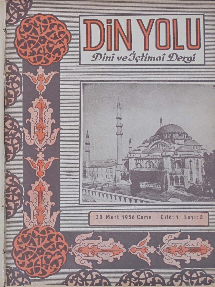 1. Cilt 2. Sayı Kapağı