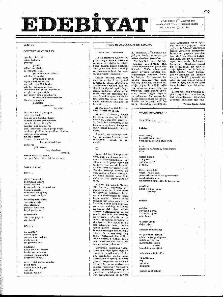 5. Cilt 38+103. Sayı Kapağı