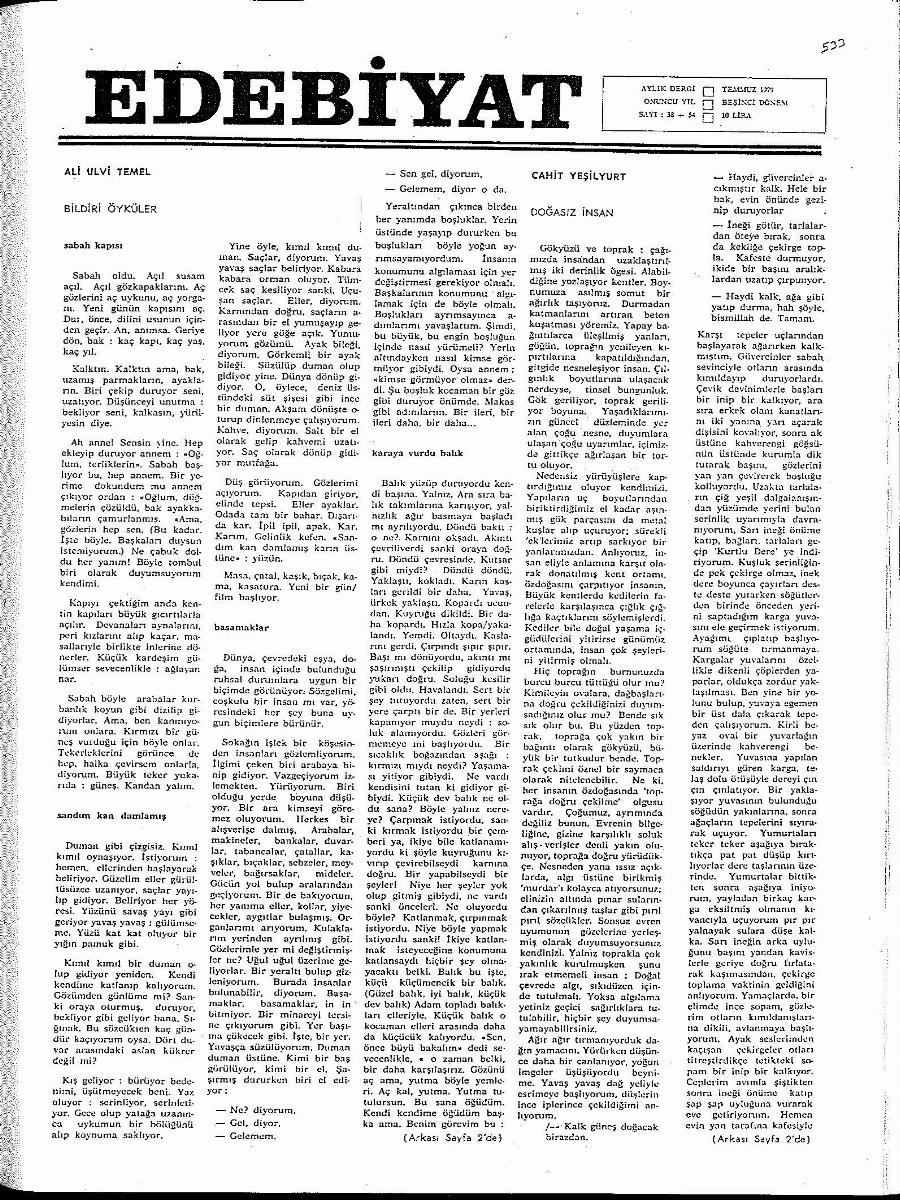 5. Cilt 38+54. Sayı Kapağı