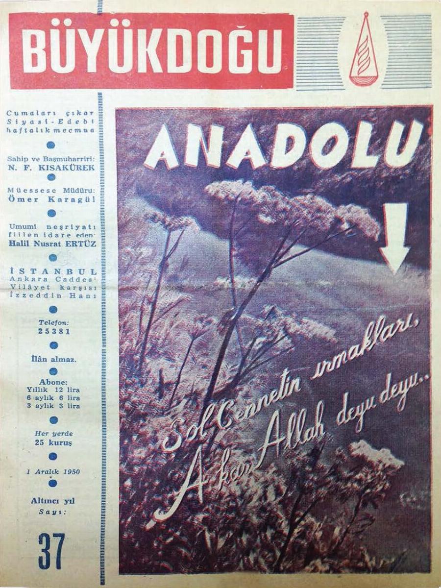 5. Cilt 37. Sayı Kapağı