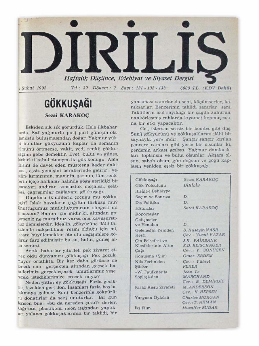 7. Cilt 131-132-133. Sayı Kapağı