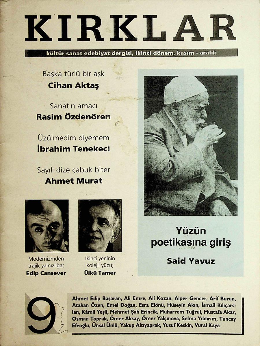 2. Cilt 9. Sayı Kapağı