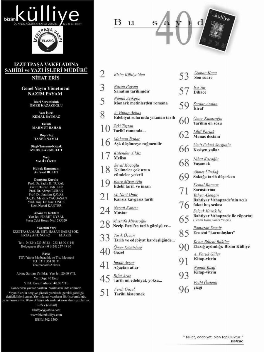 40. Sayı Kapağı