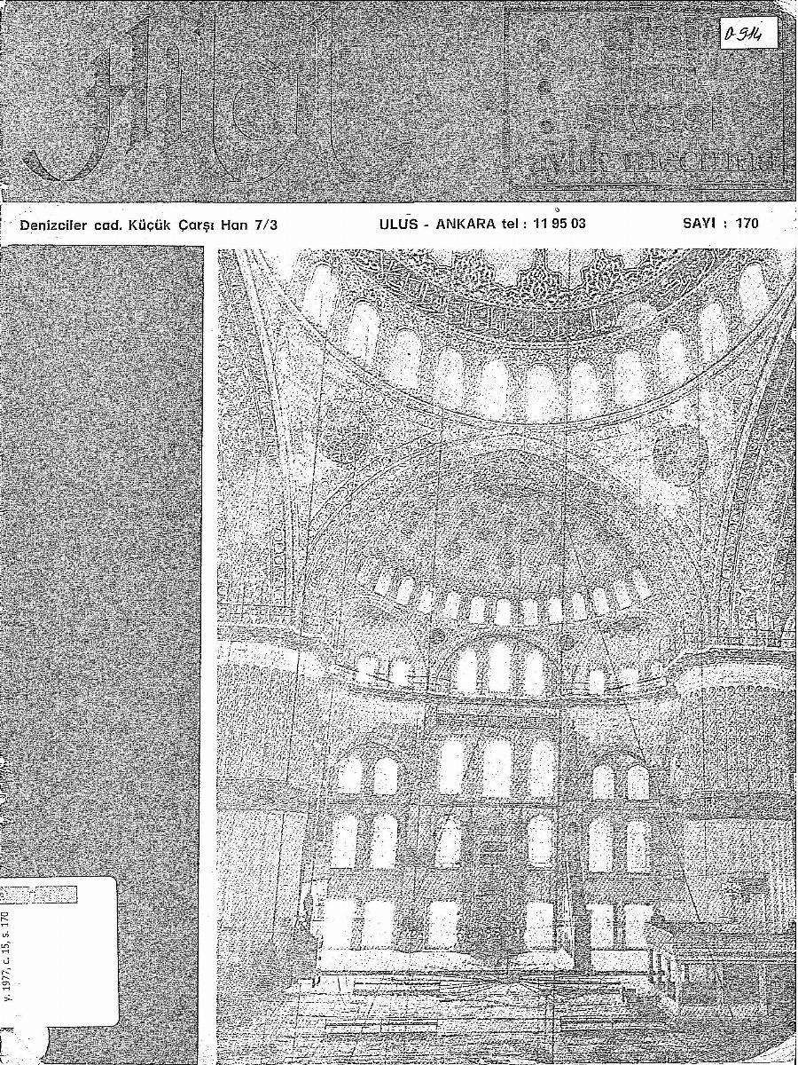 15. Cilt 170. Sayı Kapağı