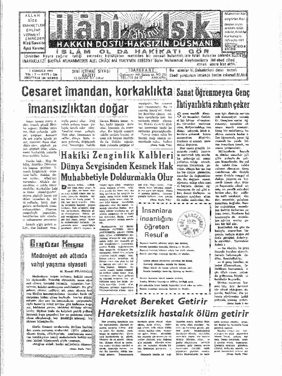 7. Cilt 126. Sayı Kapağı