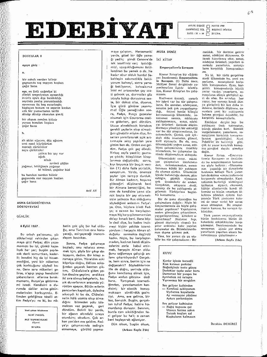5. Cilt 38+64. Sayı Kapağı