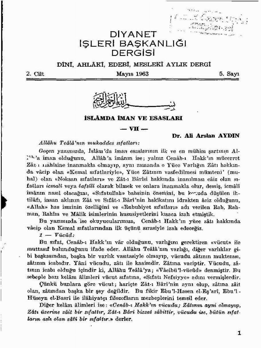 2. Cilt 5. Sayı Kapağı