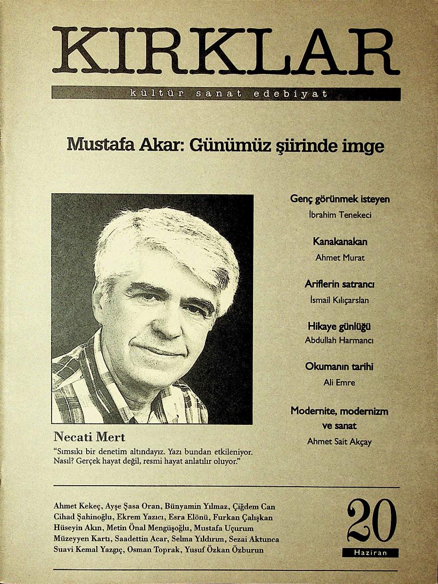 1. Cilt 20. Sayı Kapağı