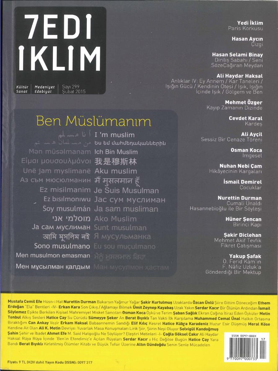 27. Cilt 299. Sayı Kapağı
