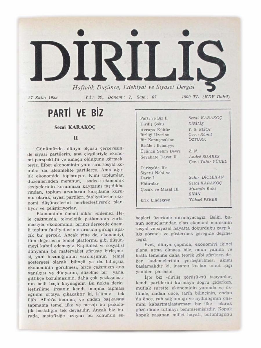 7. Cilt 67. Sayı Kapağı