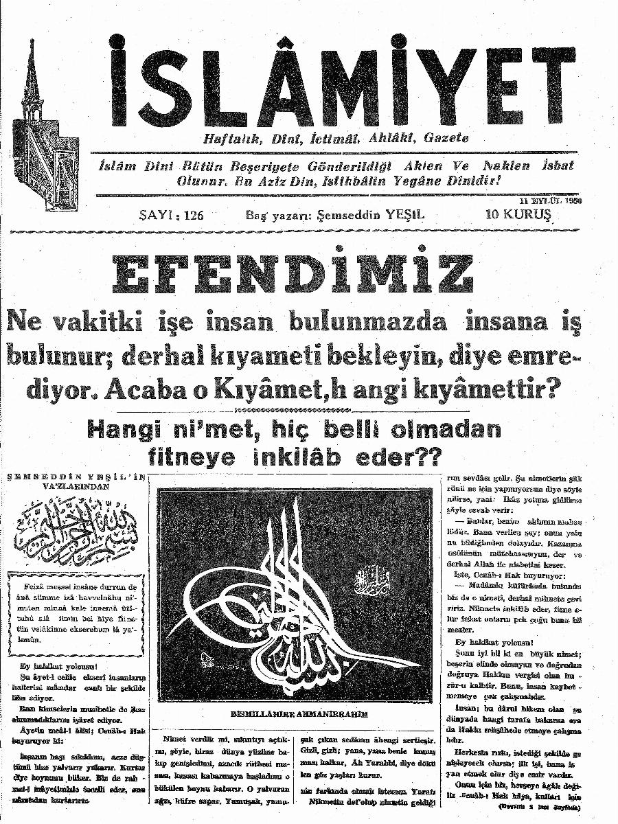 3. Cilt 126. Sayı Kapağı