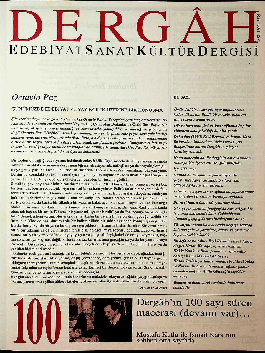 100. Sayı Kapağı