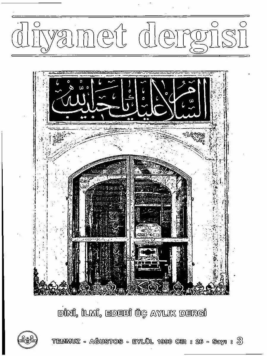 26. Cilt 3. Sayı Kapağı