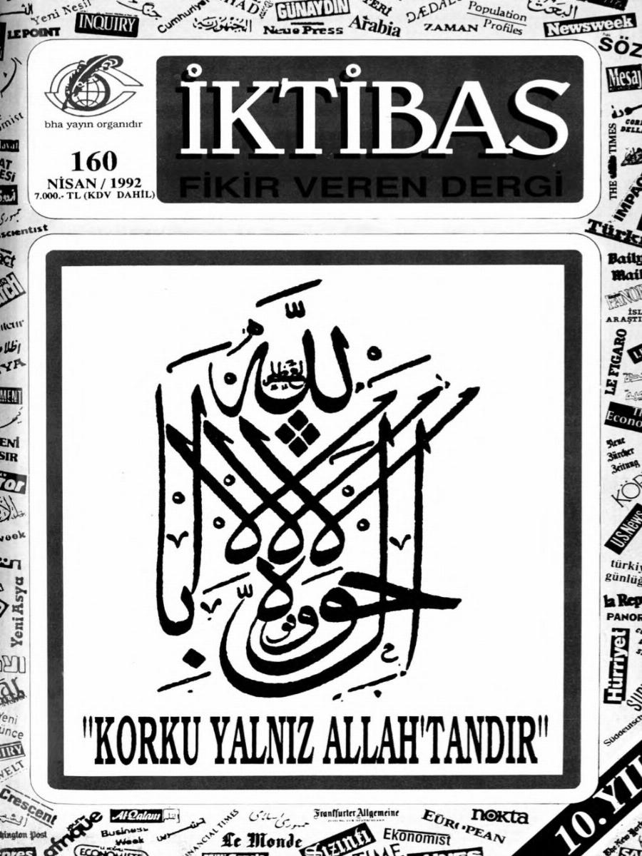 10. Cilt 160. Sayı Kapağı