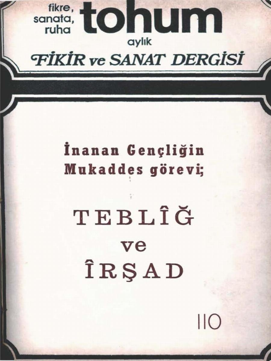 10. Cilt 110. Sayı Kapağı