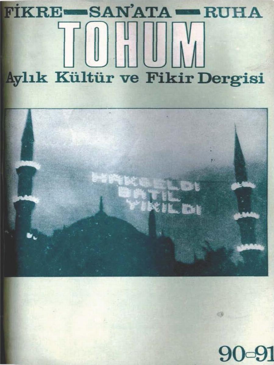 8. Cilt 90-91. Sayı Kapağı