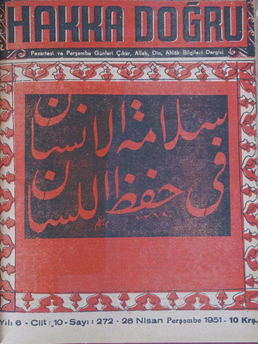 10. Cilt 272. Sayı Kapağı