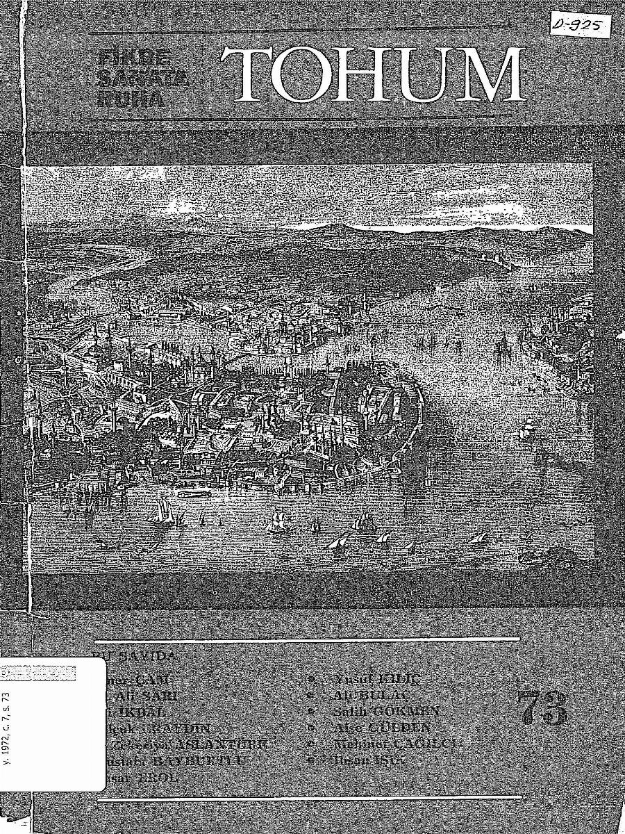 7. Cilt 73. Sayı Kapağı