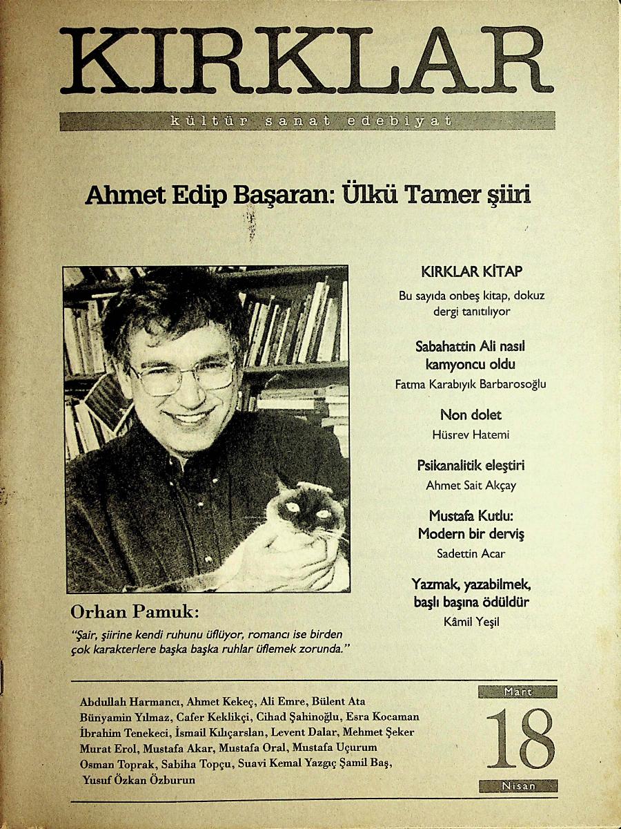 1. Cilt 18. Sayı Kapağı