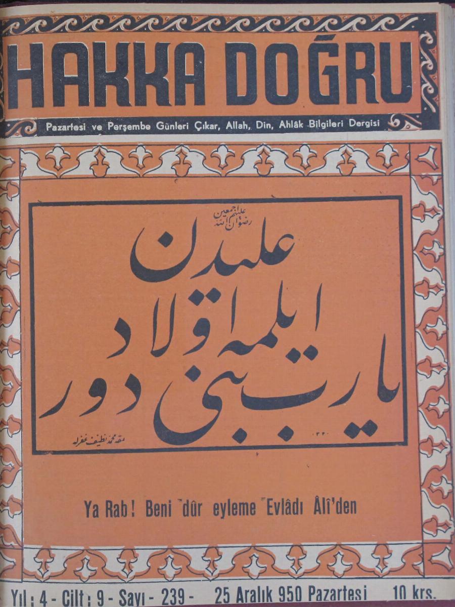 9. Cilt 239. Sayı Kapağı