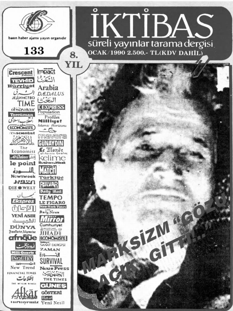 8. Cilt 133. Sayı Kapağı