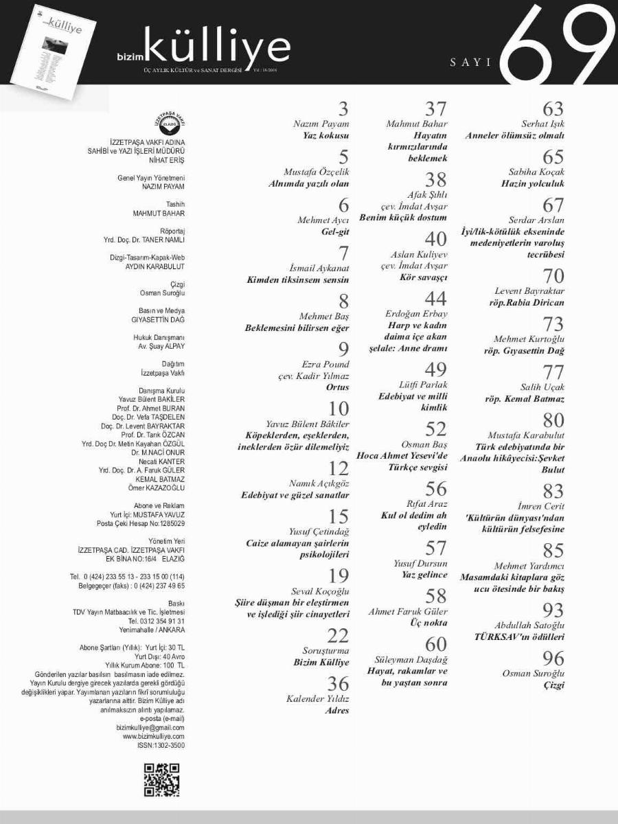 69. Sayı Kapağı