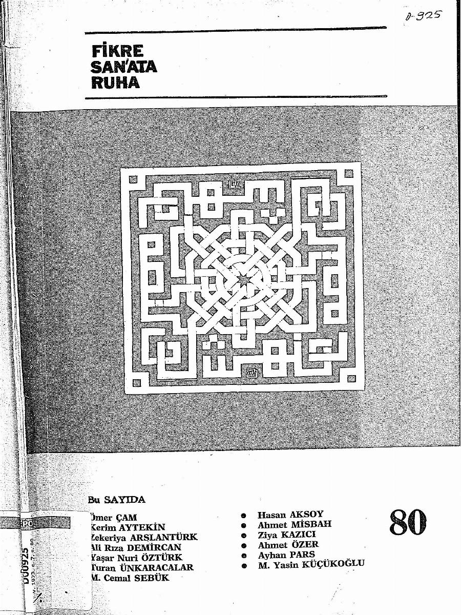 7. Cilt 80. Sayı Kapağı