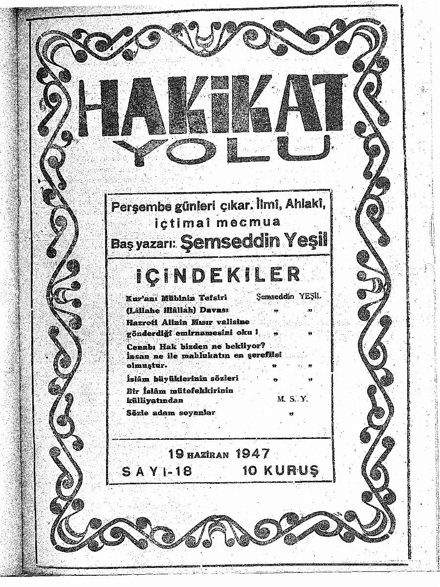 18. Sayı Kapağı