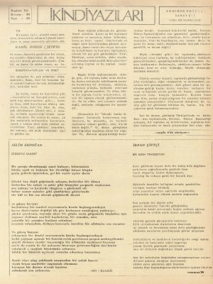 İkindi Yazıları Kapak